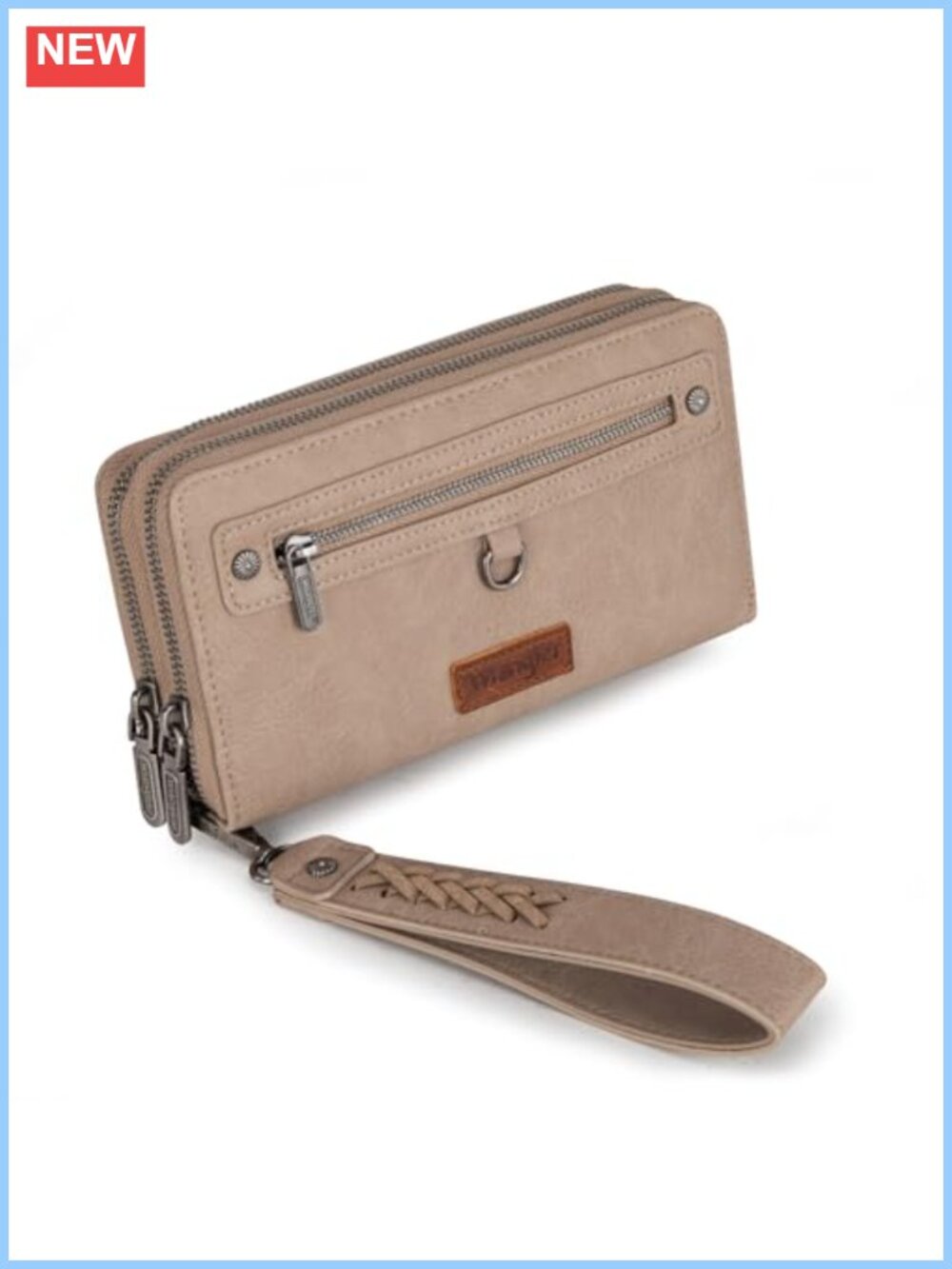 Western Wristlet Wallet Large RFID Blocking Detachable Card Holder Women